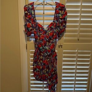 For Love And Lemons Multicolor Floral Mini Dress